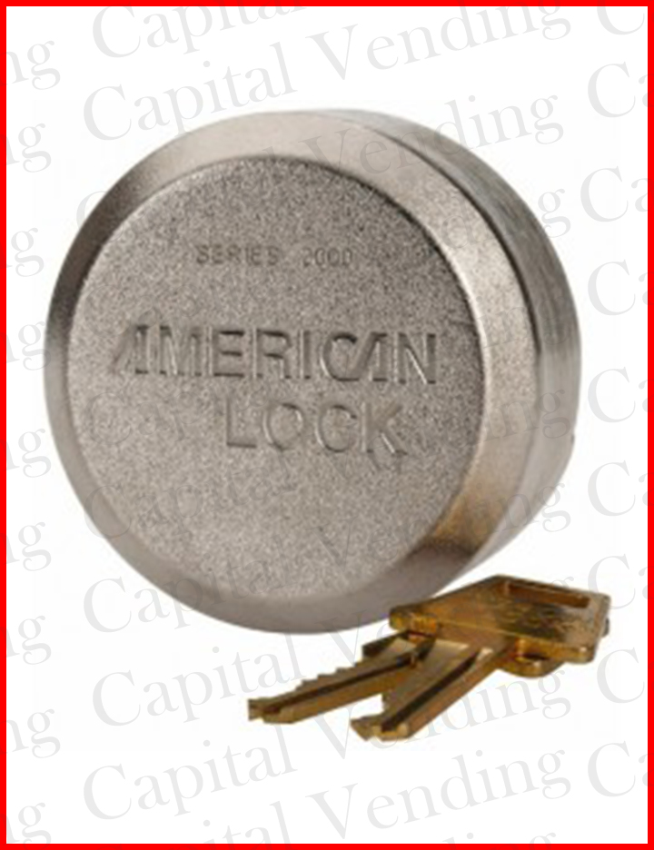 American or Master Puck Lock with Two Keys Keyed Alike > Locks